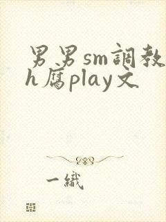男男sm调教高h腐play文