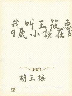 我叫王筱惠,19岁小说在线阅读