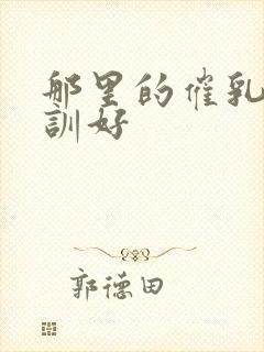 那里的催乳师培训好