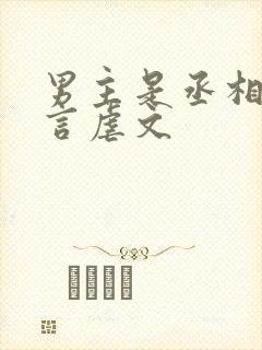 男主是丞相的古言虐文封面