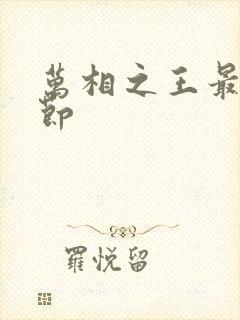 万相之王最新章节