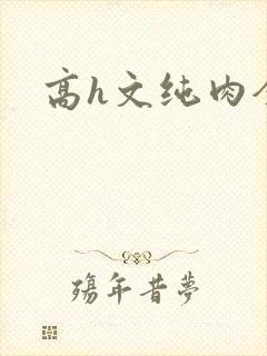 高h文纯肉全肉封面