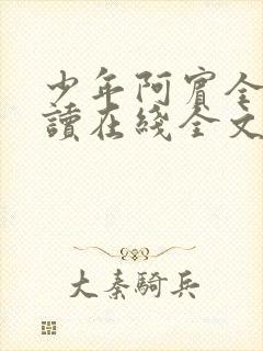 少年阿宾全文阅读在线全文阅读