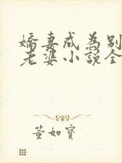 娇妻成为别人的老婆小说全文阅读免封面