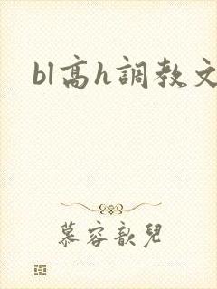 bl高h调教文
