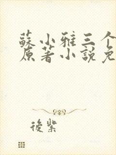 苏小雅三个养父原著小说免费阅读封面