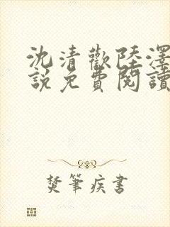 沈清欢陆泽舟小说免费阅读