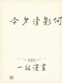 今夕清影何处寻