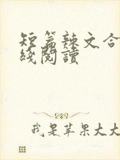 短篇辣文合集在线阅读封面