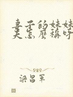 妻子的妹妹的丈夫怎么称呼