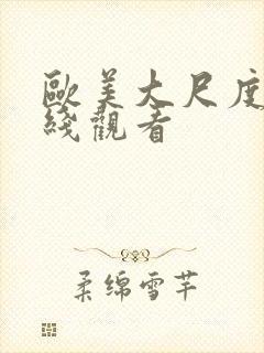 欧美大尺度剧在线观看