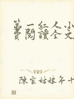 第一红人小说免费阅读全文无弹窗