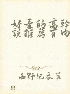 好看的高干文小说推荐有肉