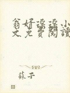 翁婿瑶瑶小说全文免费阅读最新章节封面