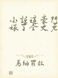 小说这豪门我不嫁了全文免费阅读