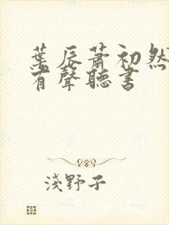 叶辰萧初然小说有声听书