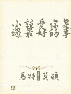 小说爱你是我做过最好的事免费阅读