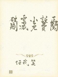 破云小说正版无删减免费阅读全文