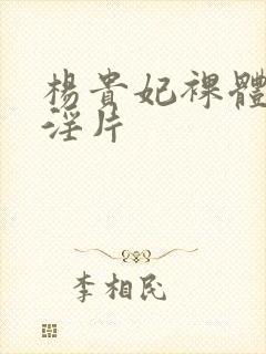 杨贵妃裸体一级淫片