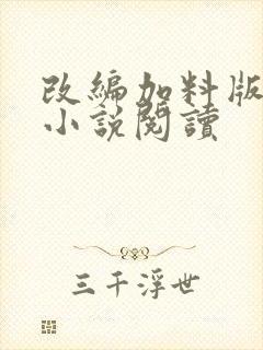 改编加料版同人小说阅读