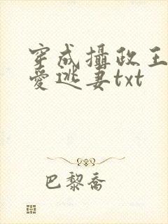 穿成摄政王的侍爱逃妻txt封面