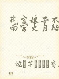 我家娘子不对劲南宫火月结局