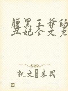 腹黑王爷的毒医丑妃全文免费阅读