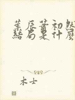 叶辰萧初然最后结局是什么?