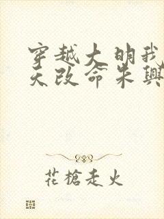 穿越大明我要逆天改命朱兴明免费阅读