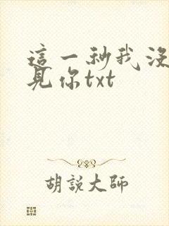 这一秒我没有遇见你txt