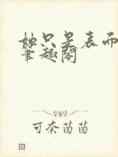 她只是表面清纯笔趣阁