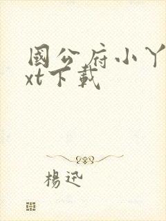 国公府小丫鬟txt下载