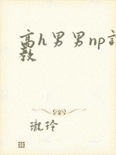 高h男男np调教封面