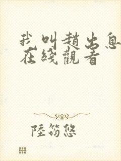 我叫赵出息全集在线观看封面