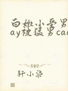 白嫩小受男男gay被猛男cao