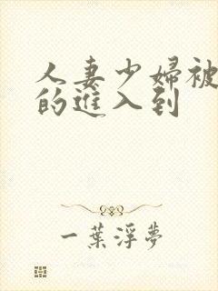 人妻少妇被猛烈的进入到