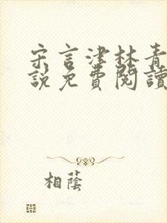 宋言津林青妍小说免费阅读最新章节封面