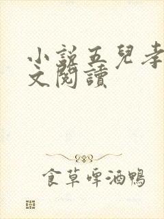 小说五儿孝母全文阅读