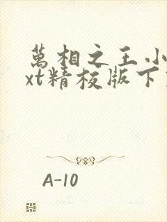 万相之王小说txt精校版下载封面