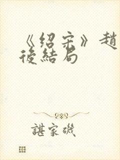 《绍宋》赵玖最后结局封面