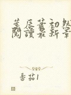 叶辰萧初然免费阅读最新章节在线