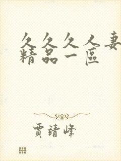 久久久人妻少妇精品一区