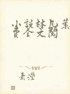 小说林凡叶惜免费全文阅