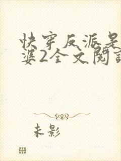 快穿反派是我老婆2全文阅读