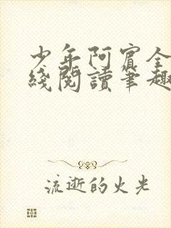 少年阿宾全文在线阅读笔趣阁