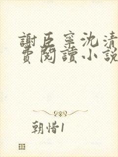 谢臣宁沈清漪免费阅读小说