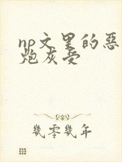 np文里的恶毒炮灰受