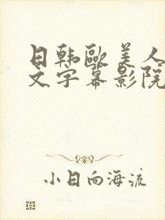 日韩欧美人妻中文字幕影院封面