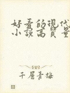 好看的现代言情小说高质量