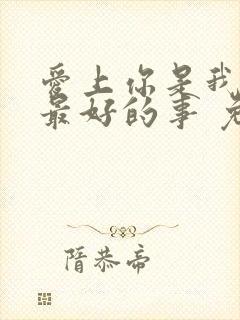 爱上你是我做过最好的事 免费观看封面